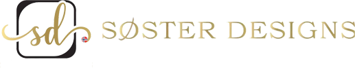 A green background with gold letters that say " sister ".